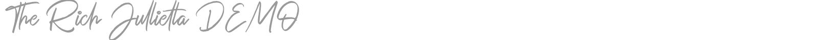 The Rich Jullietta font preview